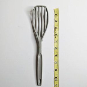 11" Vintage Nylon Slotted Spoon Whisk Gray